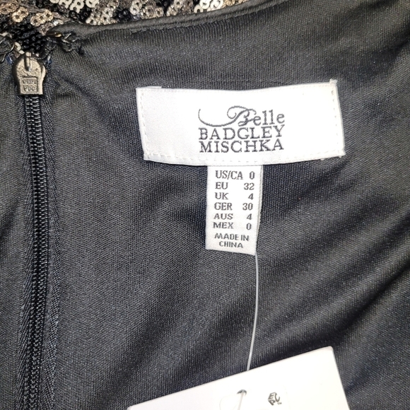 Badgley Mischka Belle Leopard Sequined Midi Dress Size 0. - Picture 15 of 16